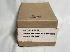 Metal Curtain Hooks, 1000 Pcs Drapery Pins Stainless Steel Pin-On Hooks 1” Inch