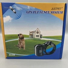 Justpet JU38 Black Waterproof  GPS Wireless Pet Fence System New