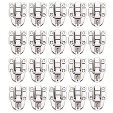 20Pack Metal Duckbilled Box Hasp Lock Toggle Latch Catch for Wooden Case Boxe...