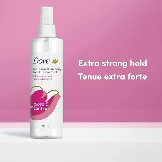Dove Extra Hold Styling Hairspray Non-Aerosol 24H Touchable Glossy Hold, 9.25 Oz - Image 2 of 3
