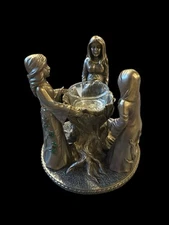 Ebros Occultic Wiccan Triple Goddess Maiden Mother Crone Votive Candle Holder!!