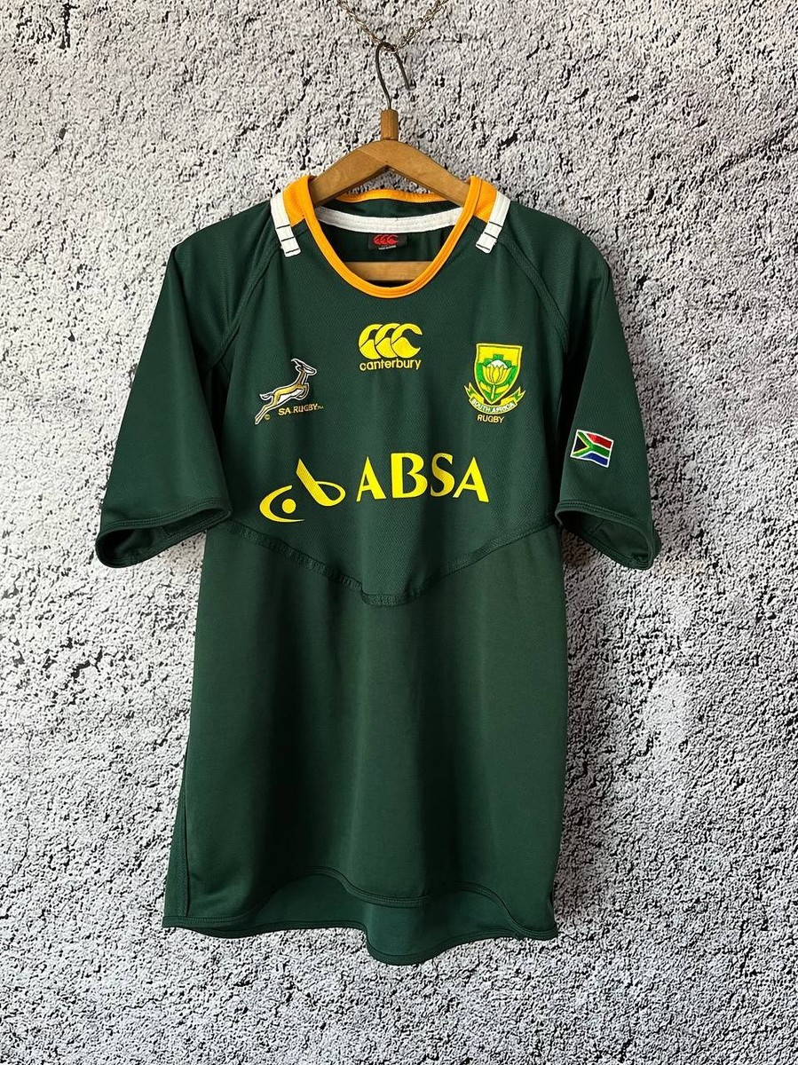 Canterbury SA Rugby ラガーシャツ グリーン Canterbury South Africa Rugby Jersey ABSA Green Springboks Shirt