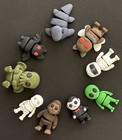 NEW! HALLOWEEN 3D Printed Articulated/Flexible Characters! Multiple Sizes!