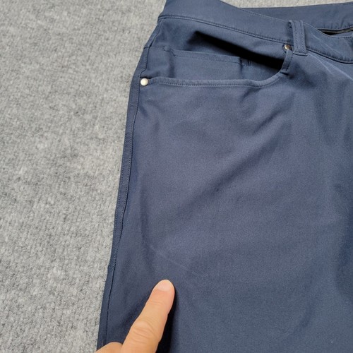 Lululemon Men Pants 32 Blue ABC Active Straight Stretch Wicking Casual 32x32 A3* - Picture 8 of 14