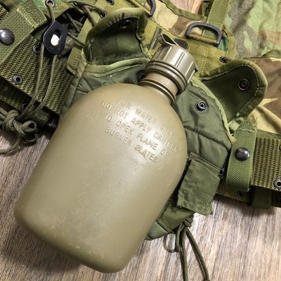 80s 90s US Army USGI Woodland Camo LBV Tactical Load Bearing Vest