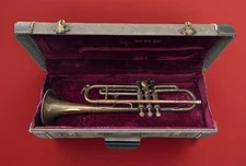 Vintage Bruno Henry Pourcelle New York Brass Trumpet In Good Condition