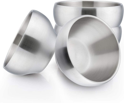 Heavy 18/8(304) Stainless Steel Bowls(Double Walled), 12 Oz Kids Toddlers Feedin