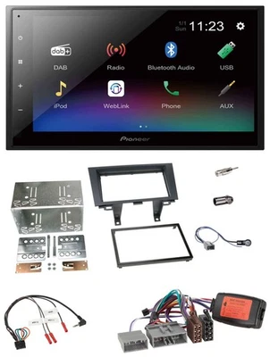 Pioneer USB Bluetooth DAB 2DIN Lenkrad Autoradio für Honda CRV 2007-2012 -17 Pin - Bild 1 von 4