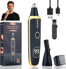 LED Display Eyebrow  Nose Hair Trimmer Clipper for Men Women,2026 Rechargeable
