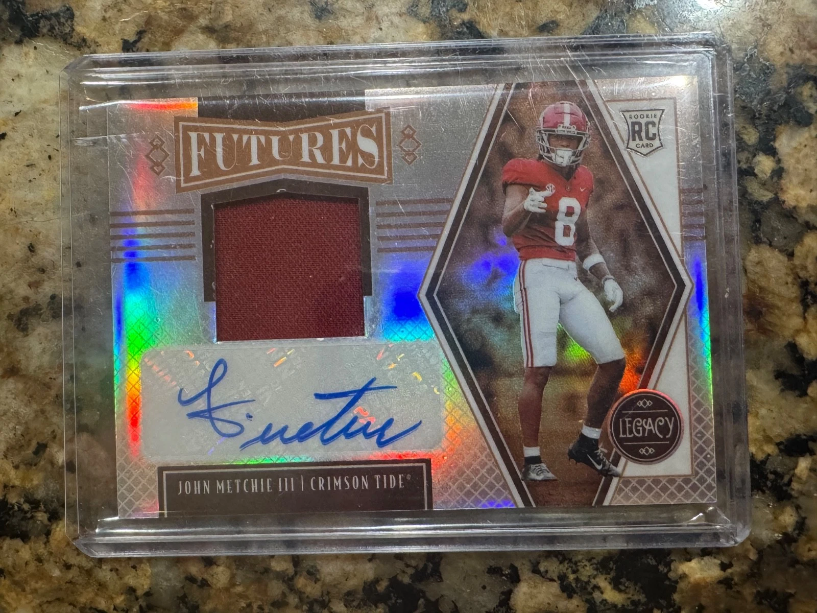 John Metchie Panini Legacy Futures Patch Autograph #FPJM Base