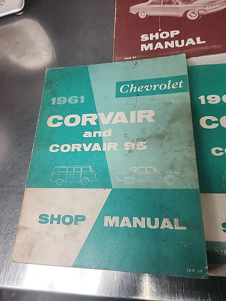 1960,1961,1962 Chevrolet Corvair/ Corvair 95 Shop Service Repair Manuals - Imagem 2 de 4