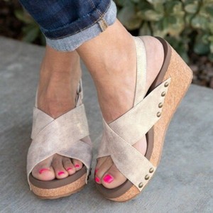 flat platform wedge sandals