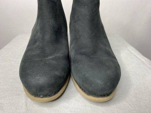 Dansko Henley Ankle Boots Black Nubuck Leather Women's 40 US 10 Heeled Zip - Picture 5 of 12
