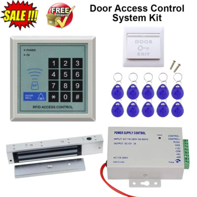 RFID Electronic Magnetic Door Lock Security Access Control System Maglock Set