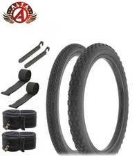 SCHWINN STINGRAY 20 X 1-3/4 S7 BRICK TIRE  20 X 2.125 S2 KNOBBY TIRE 8PC SET.
