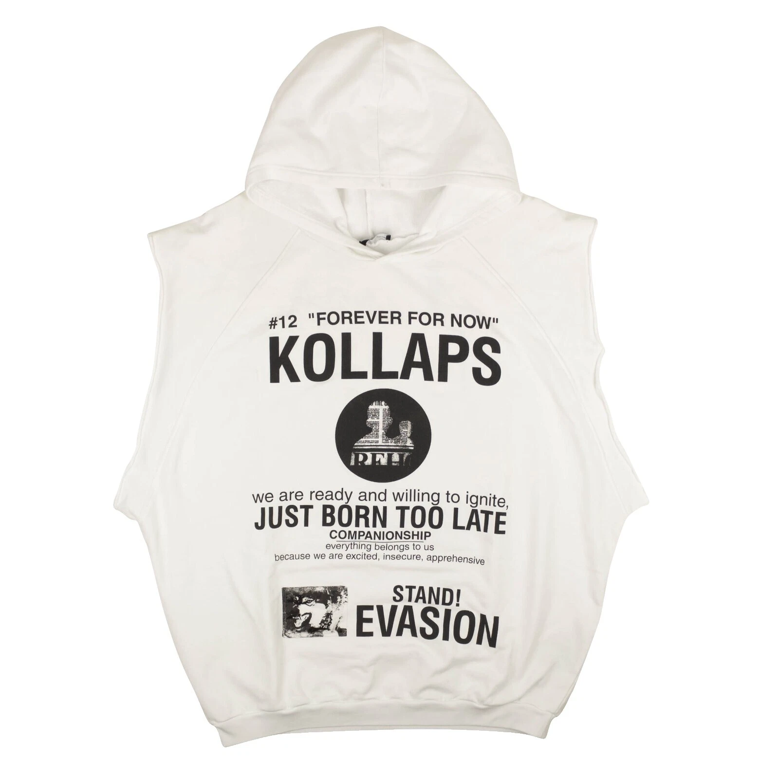 Solid Sleeveless Hoodies & Sweatshirts for Men