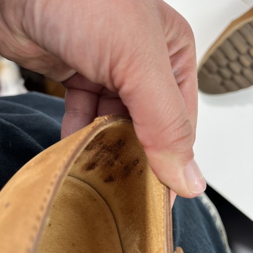 Vintage 80's Rockport Brown Leather Perforated Paisley Design Mary Jane Shoes, $29.99 - Photo 5