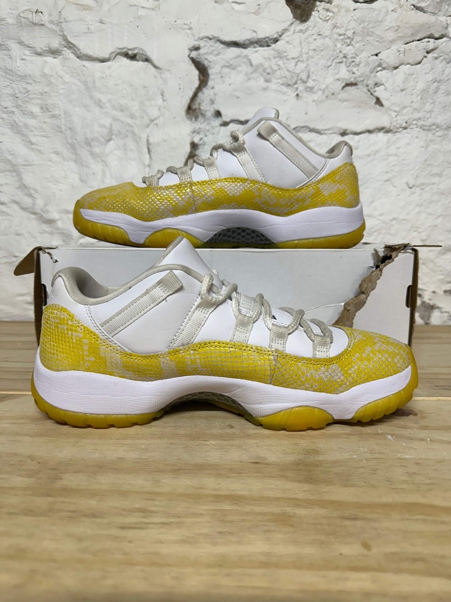 Air Jordan 11 Low Yellow Snakeskin Women's Size 10 Pre-owned