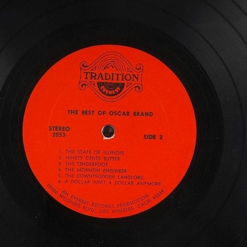 The Best of Oscar Brand (Tradition Everest 2053) - Picture 4 of 4