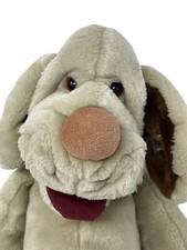 Wrinkles the Puppy Dog Ganz Bros Hand Puppet Plush Tan Light Brown VTG 1981 Cute