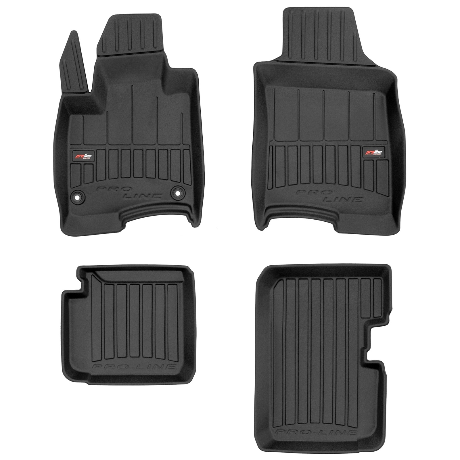 Tapis de sol TPE Frogum pour Fiat Panda III sur mesure Noir