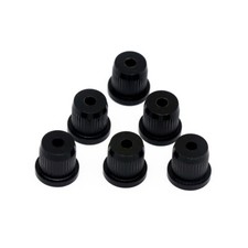 Guitar String Ferrules String Through Body Rear Mount Bushings String Caps Black