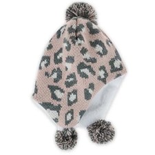 Girls Capelli New York Leopard Earflap Hat