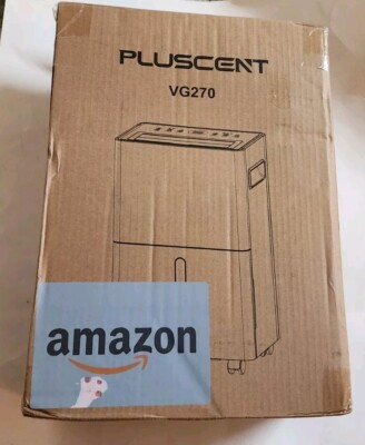 Dehumidifier for Large Rooms Pluscent VG270 21 Pints 1500 Sq.ft New 