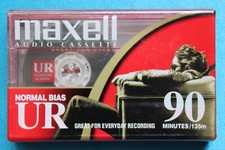 Maxell UR-90 Normal-Bias Cassette Tapes New Factory Sealed Lot of 5