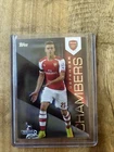 2014 Calum Chambers /25 Arsenal FC Topps EPL Gold Soccer Card