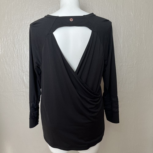 Livi Damen Übergröße Activewear Langarmshirt Größe 18/20 1X einfarbig schwarz - Bild 4 von 6