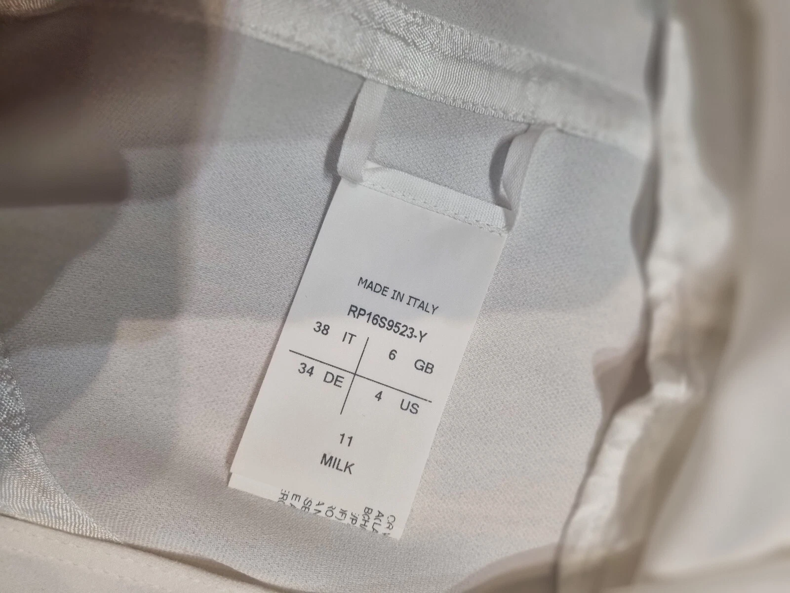 Abito a tunica galleggiante bianco Rick Owens donna uk 6 (facile da indossare uk 8)