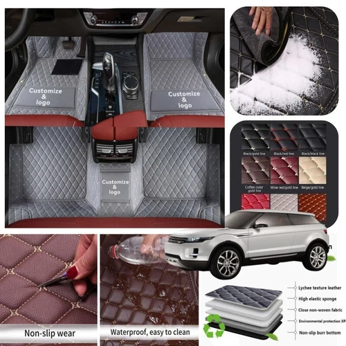 For Land Rover Car Floor Mats All Series Non-slip Liner Carpet Waterproof Custom - Imagen 32 de 43