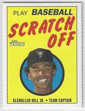 2020 Topps Heritage Minors 1971 Scratch Offs #29 Glenallen Hill RC Diamondbacks