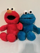 1995 Tickle Me Elmo Cookie Monster Plush Toys Both Work