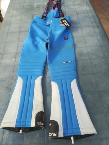 PANTALONI SCI ski ROBERTA TONINI PANTS INVERNALI tg 42 BLU nuovi vintage |  eBay