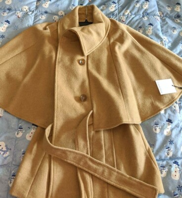Calvin Klein Women's Jacket Size 10 CW280548 Camel color 63% Wool NWT