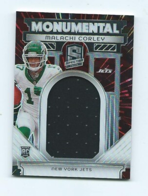2024 Spectra-Malachi Corley Rookie Monumental Prizm Jersey /60-New York Jets