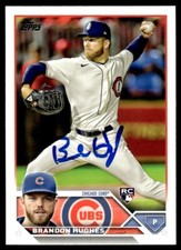2023 Topps Brandon Hughes Rookie Auto Chicago Cubs #97 RC Card Signed