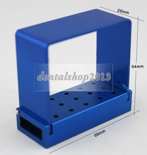 New Dental 15 holes Long Shank RA Bur Disinfection Box Holder Stand Autoclave