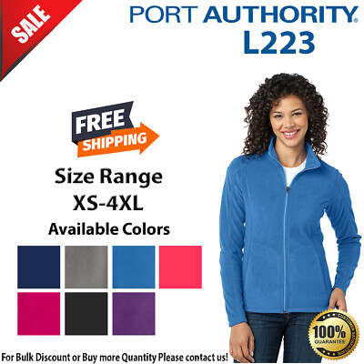 Port Authority L223 Womens Long Sleeve Lightweight Microfleece Stylish Jacket