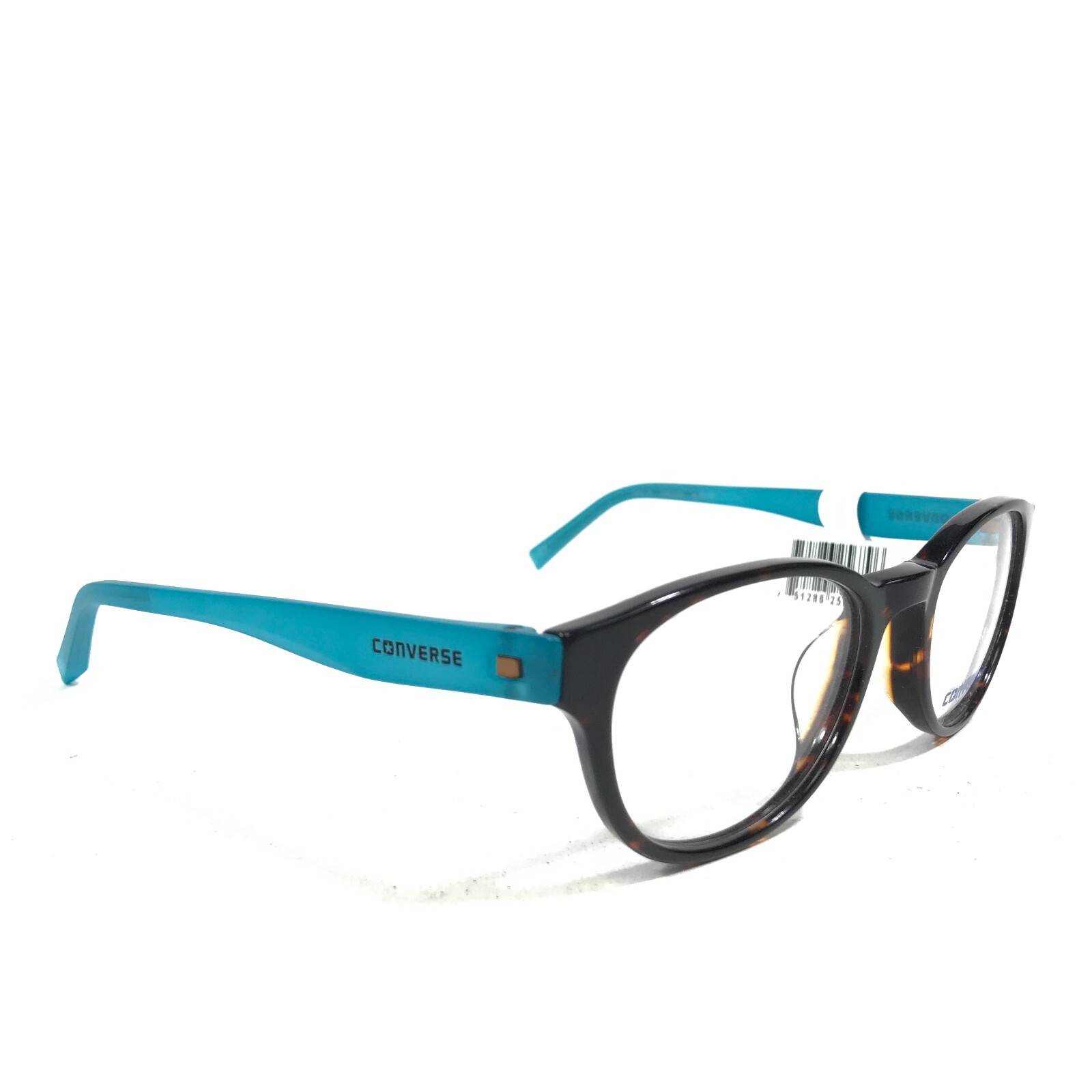 Converse Kids Eyeglasses Frames Q014 UF TORTOISE Brown Tortoise Blue 48-18-140 thumbnail 3