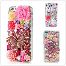 For LG Stylo 6 /5 Butterfly Crystal Rhinestone Bling Sparkle Diamond Phone Case