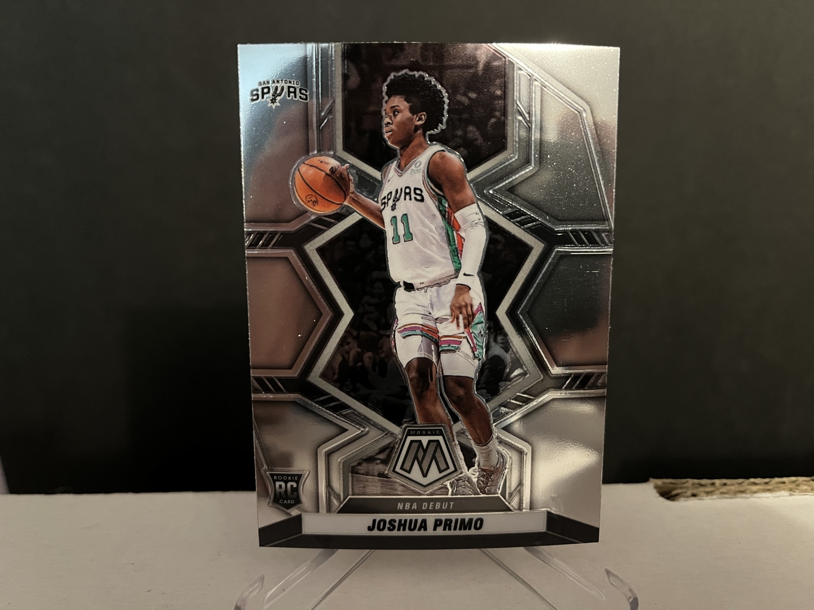 2021-22 NBA Panini Mosaic Basketball Joshua Primo #275 Debut Rookie Card
