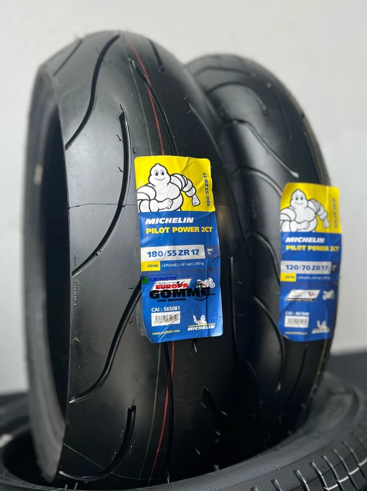 COPPIA 120/70 ZR17 + 180/55 ZR17 MICHELIN DOT 2025/24 PILOT POWER 2CT BIMESCOLA - Bild 2 von 4