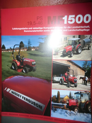 Sammlungsauflösung - 2 Prospekte: MF 1500 von 2011 + Sisu Power