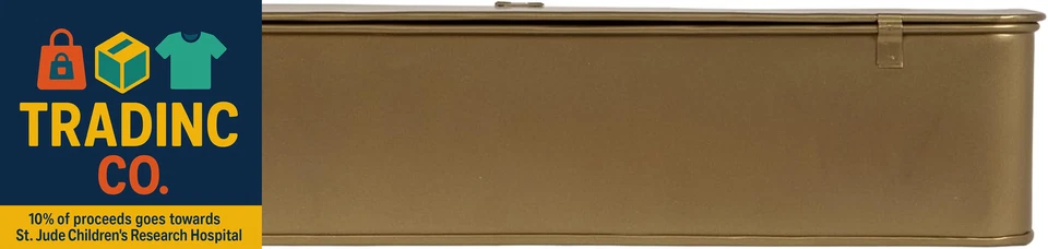 Decorative Metal Boxes with Gold Finish (Set of 3 Sizes) - Image 4 of 4