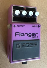 Boss BF-2 Flanger Pedal Guitar Effect vtg 🎸 roland Orange Label Taiwan