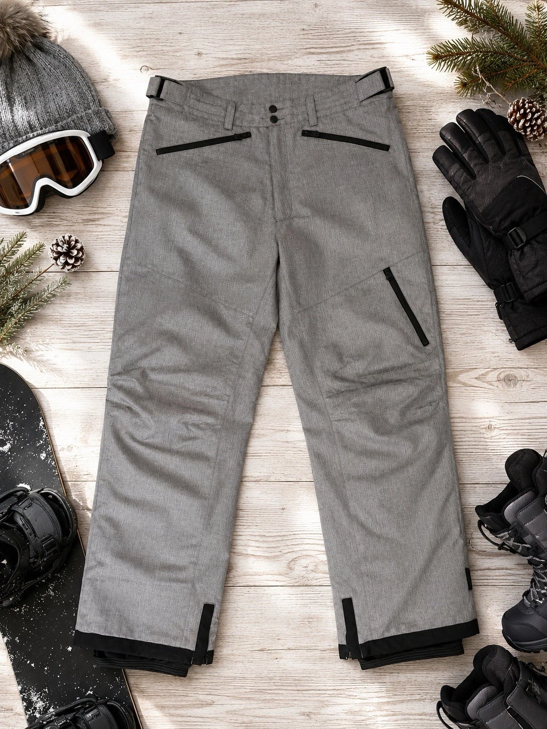 Body Glove Ski Snowboard Pants XL Gray Insulated Waterproof Winter Snow