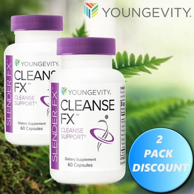 Youngevity Dr. Wallach Slender Fx  Cleanse Fx  - 60 capsules (2 Pack)